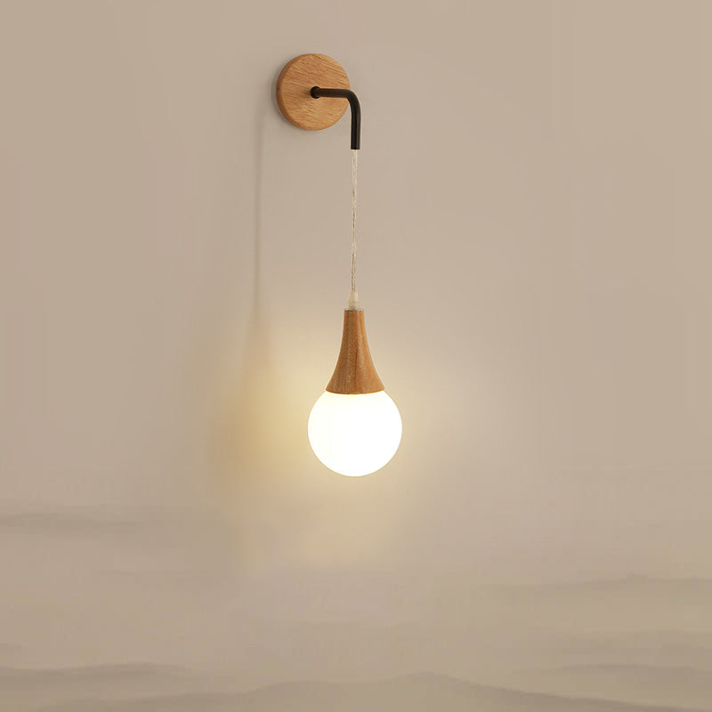 Moderne Stil Geometrische Wandlampen Holz 1 Lichtwandbeleuchtung Armaturen