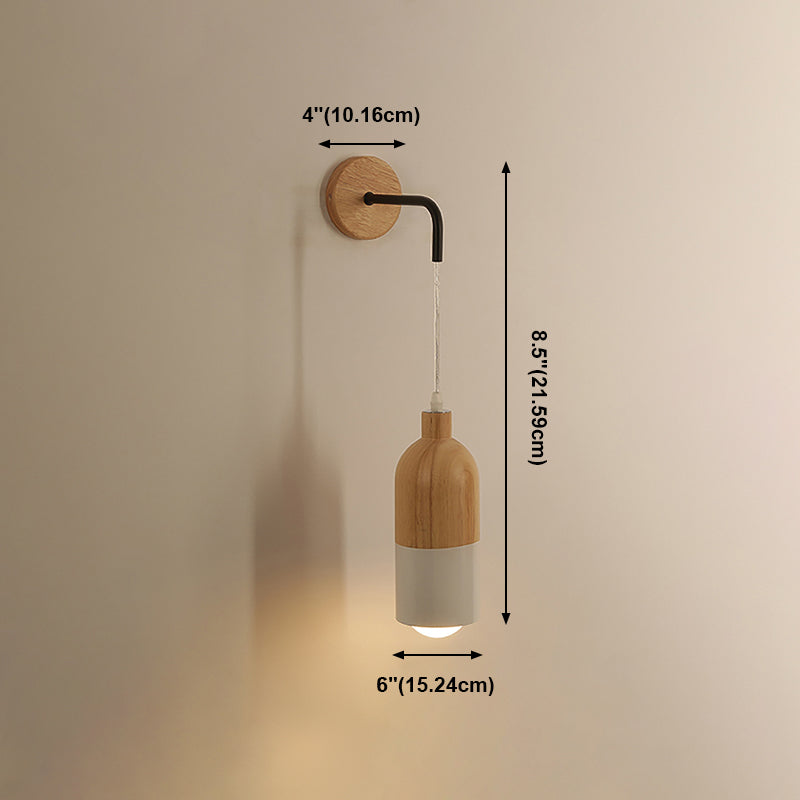 Moderne Stil Geometrische Wandlampen Holz 1 Lichtwandbeleuchtung Armaturen
