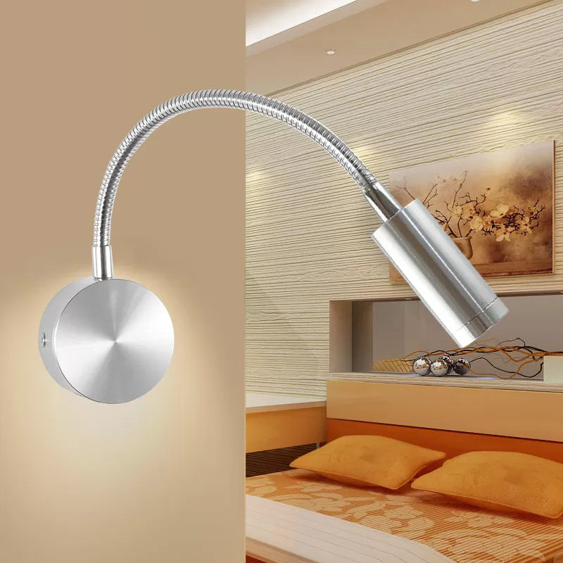 Moderner Stil Geometrischer Wandmontagelampe Metall 1 Leichte Leseblampe