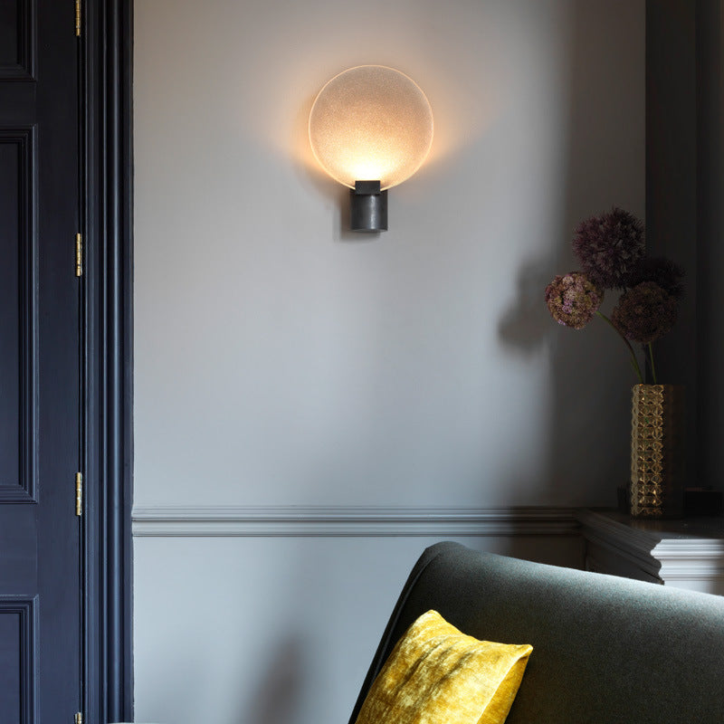 Moderne stijl cirkelvormige wand gemonteerd lamp metaal 1 lichte wandverlichtingsarmaturen