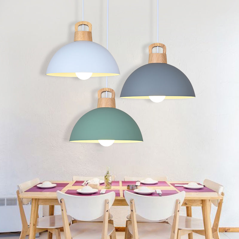 Bowl Shape Hanging Lighting Modern Style Metal 1 suspension légère pour salle à manger