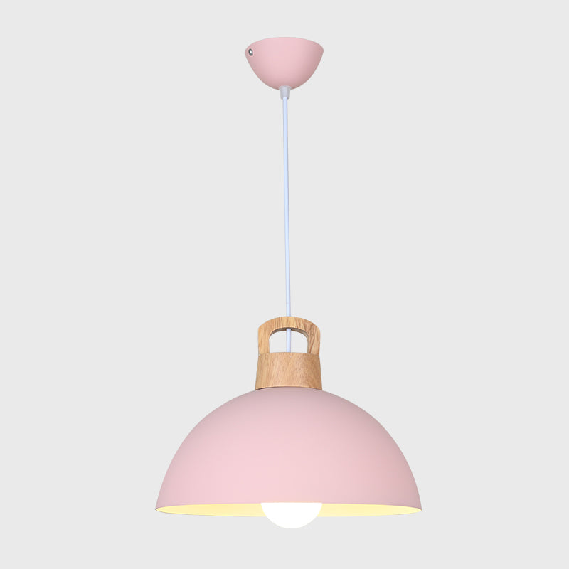 Bowl Shape Hanging Lighting Modern Style Metal 1 suspension légère pour salle à manger