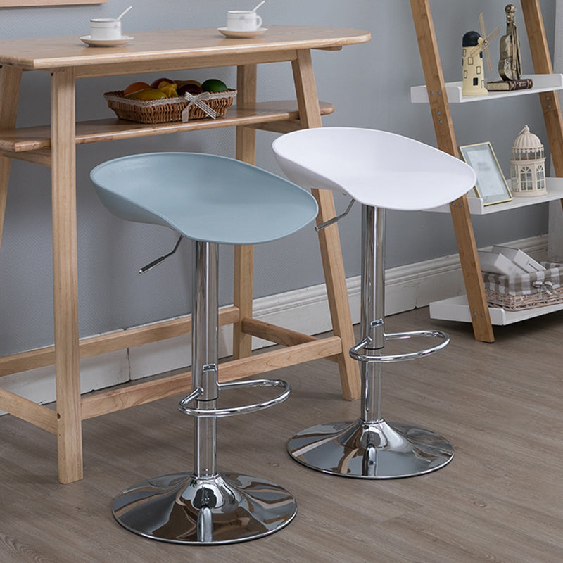 Industrial Style Plastic Seats Barstool Rotating Lifting Metal Leg Bar Stool for Indoor