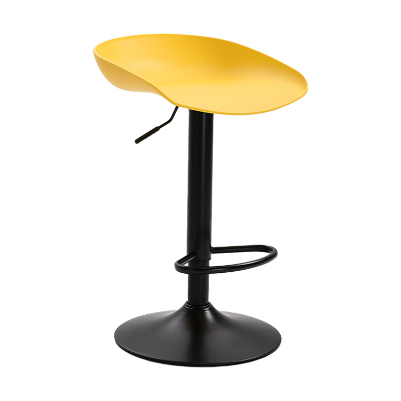 Industrial Style Plastic Seats Barstool Rotating Lifting Metal Leg Bar Stool for Indoor