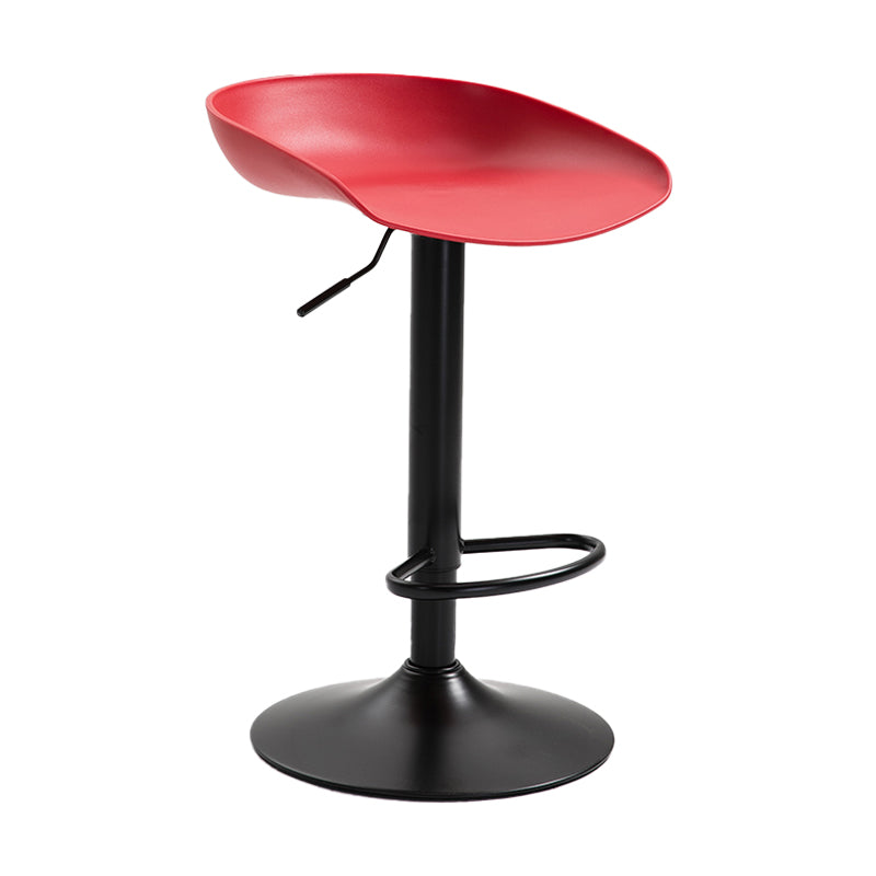 Industrial Style Plastic Seats Barstool Rotating Lifting Metal Leg Bar Stool for Indoor