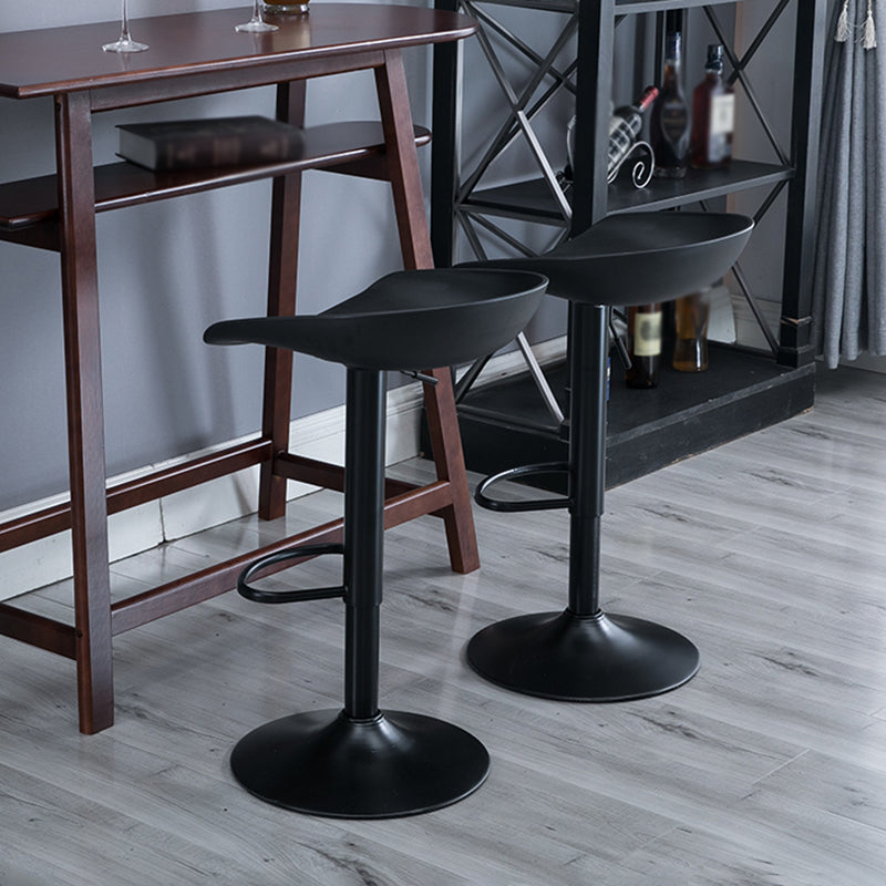 Industrial Style Plastic Seats Barstool Rotating Lifting Metal Leg Bar Stool for Indoor