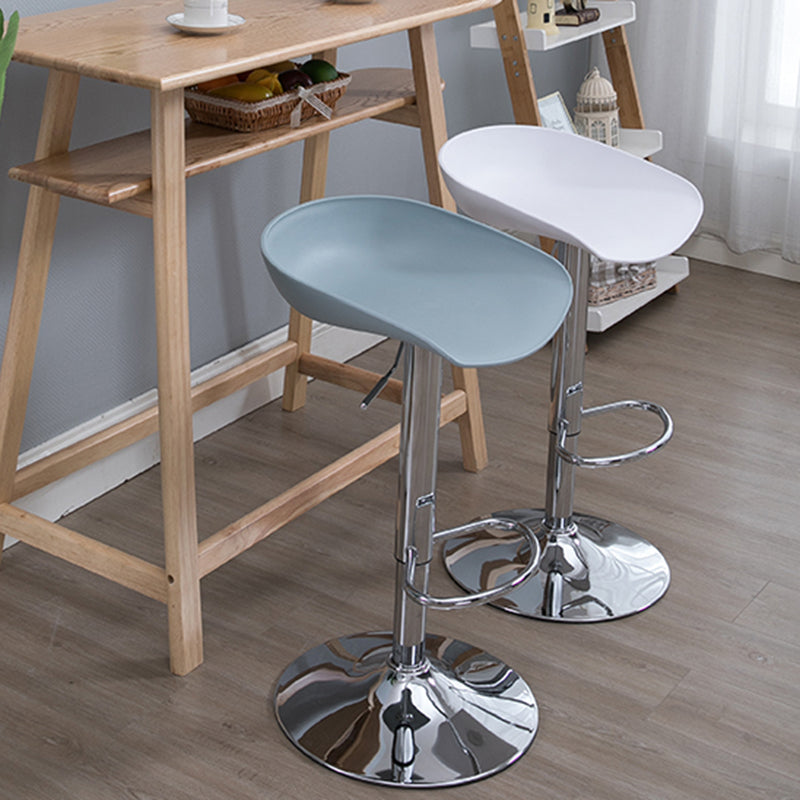 Industrial Style Plastic Seats Barstool Rotating Lifting Metal Leg Bar Stool for Indoor