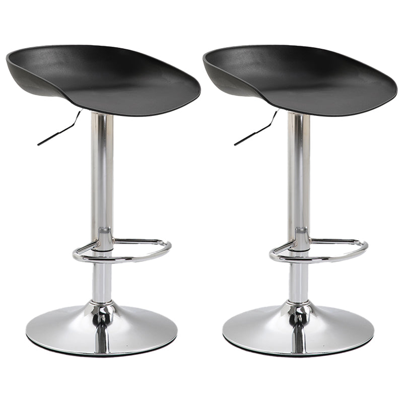 Industrial Style Plastic Seats Barstool Rotating Lifting Metal Leg Bar Stool for Indoor