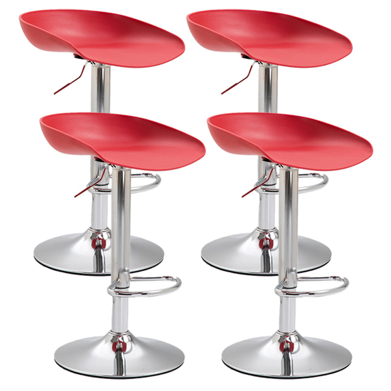 Industrial Style Plastic Seats Barstool Rotating Lifting Metal Leg Bar Stool for Indoor