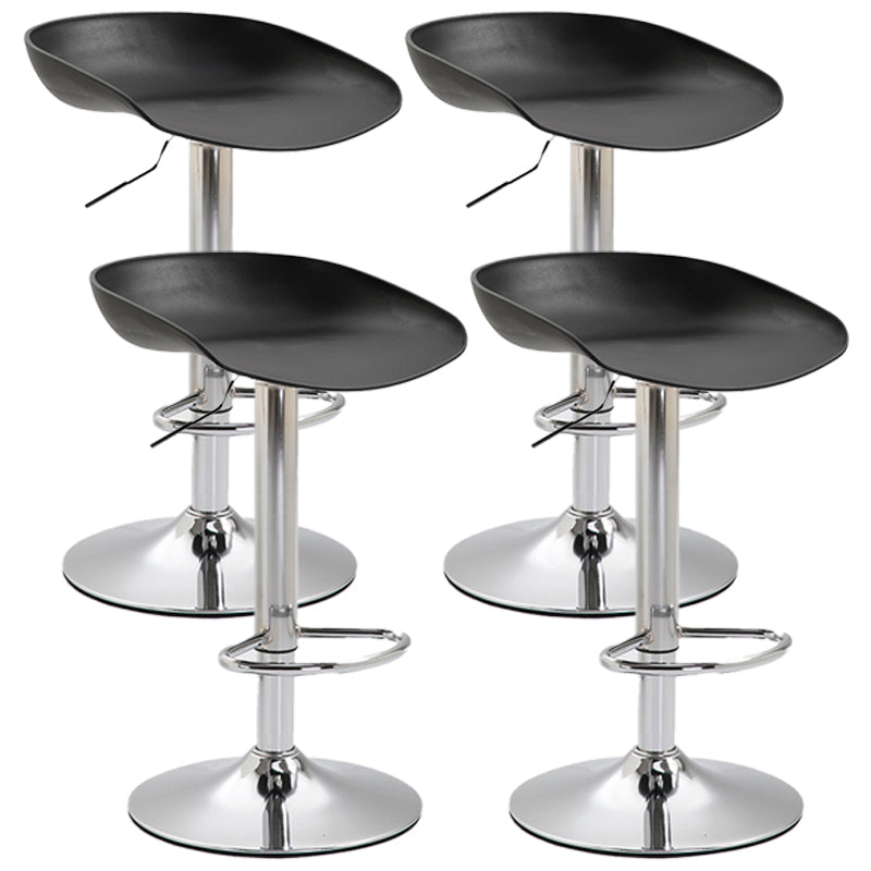 Industrial Style Plastic Seats Barstool Rotating Lifting Metal Leg Bar Stool for Indoor