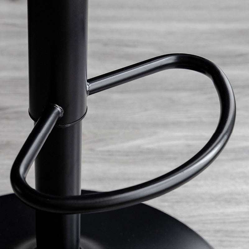 Indoor Modern Leather Barstool Rotating Lifting Bar Stool with Armrests