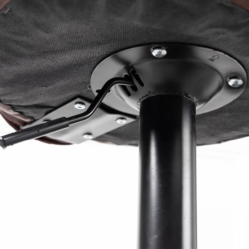 Nordic Leather Seats Barstool Rotating Lifting Bar Stool for Indoor, 1 Piece