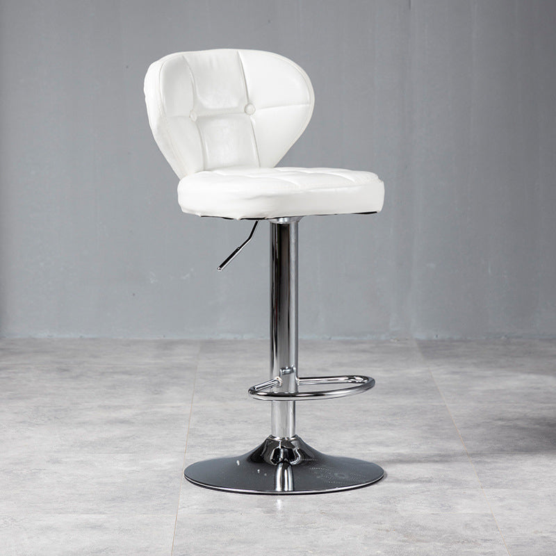 Nordic Leather Seats Barstool Rotating Lifting Bar Stool for Indoor, 1 Piece