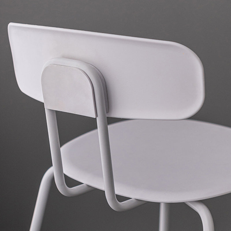 Moderne Plastiksitze Barstool Metal 4 -Legs Barhocker für Innenräume, 2 -Set von 2