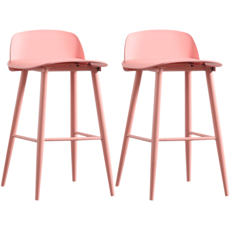 Scandinavian Style Acrylic Bar stool with Square Seat Counter Stool for Kitchen Bar