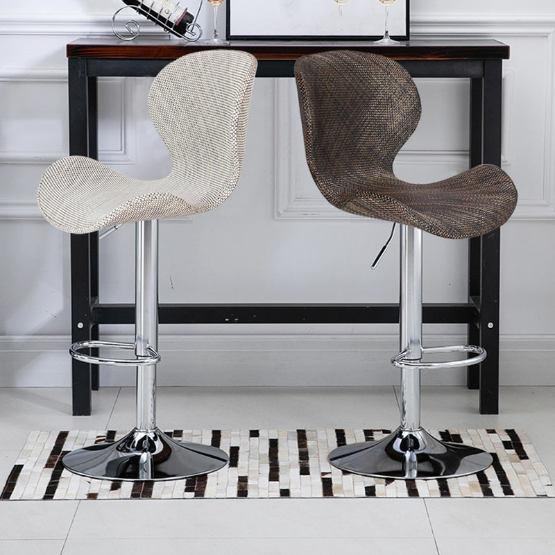 Nordic Indoor Barhocker, Metall, verstellbar, drehbar, hoher Hocker mit Polsterung