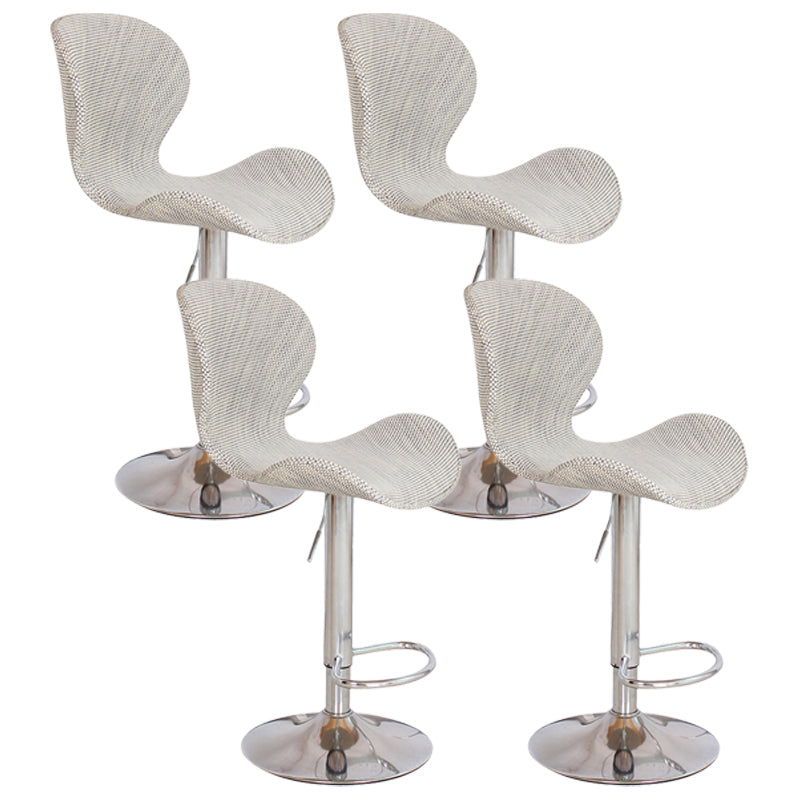 Nordic Indoor Barhocker, Metall, verstellbar, drehbar, hoher Hocker mit Polsterung