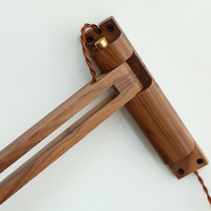 Moderner Stil ausgestellter Wandlampen Holz 1 Lichtwandbeleuchtung Armaturen