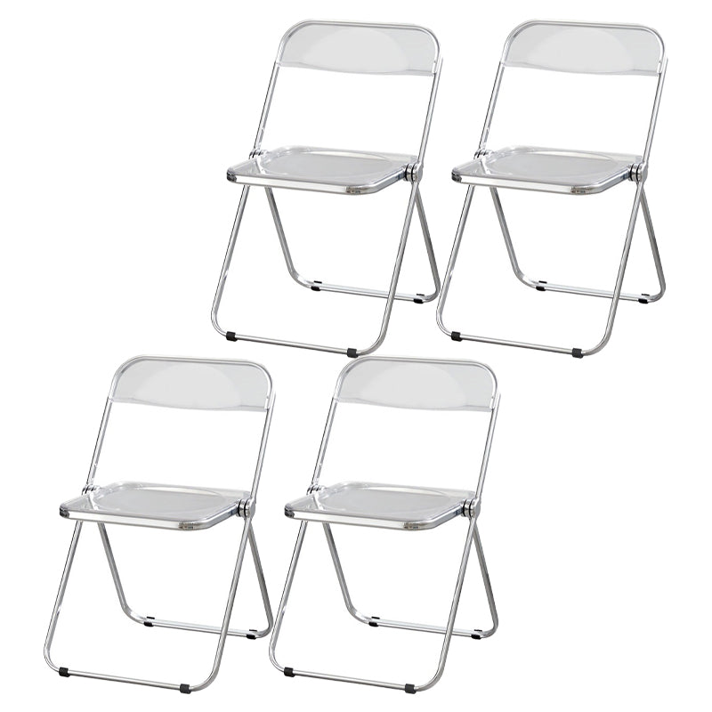 Les chaises latérales en plastique pliantes de conception industrielle ouvrent la chaise latérale de salle à manger arrière