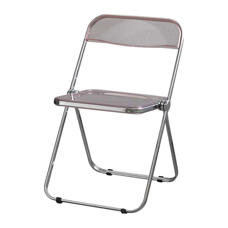 Les chaises latérales en plastique pliantes de conception industrielle ouvrent la chaise latérale de salle à manger arrière