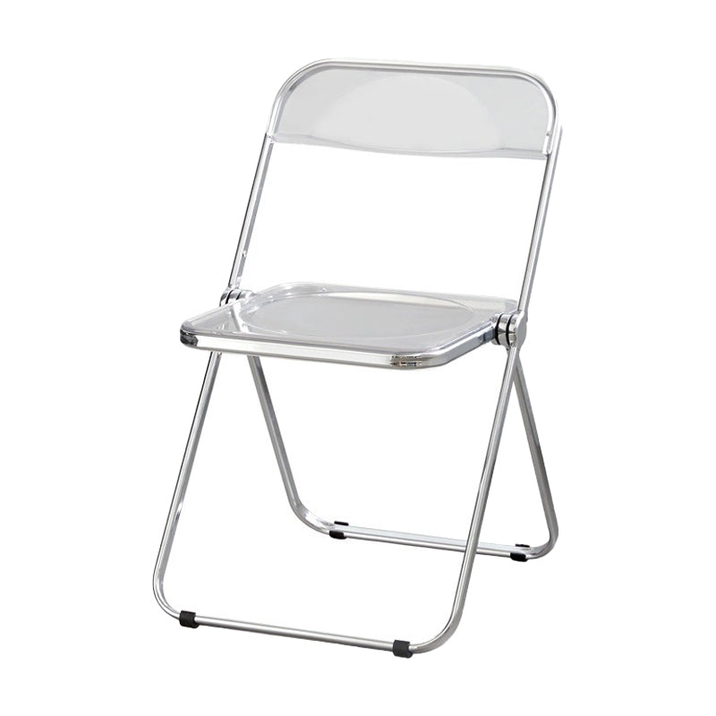 Les chaises latérales en plastique pliantes de conception industrielle ouvrent la chaise latérale de salle à manger arrière