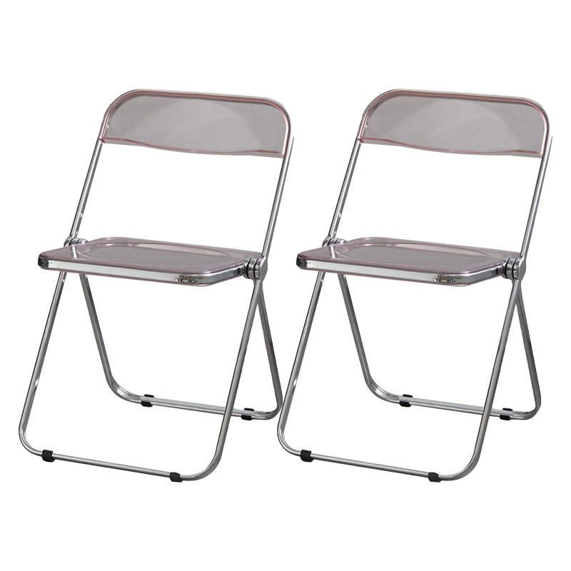 Les chaises latérales en plastique pliantes de conception industrielle ouvrent la chaise latérale de salle à manger arrière
