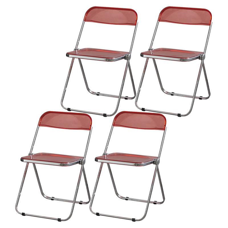 Les chaises latérales en plastique pliantes de conception industrielle ouvrent la chaise latérale de salle à manger arrière