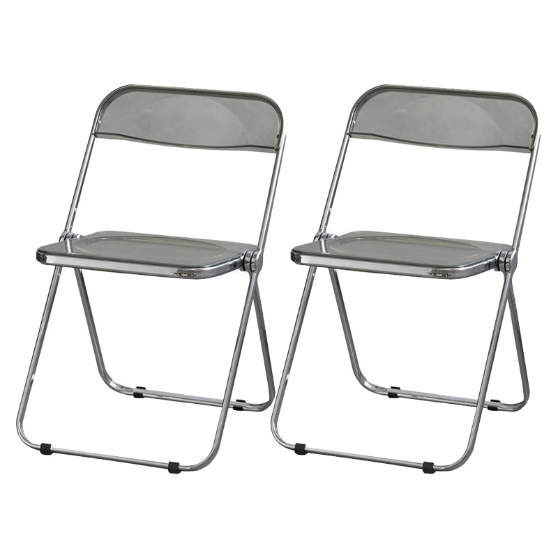 Les chaises latérales en plastique pliantes de conception industrielle ouvrent la chaise latérale de salle à manger arrière