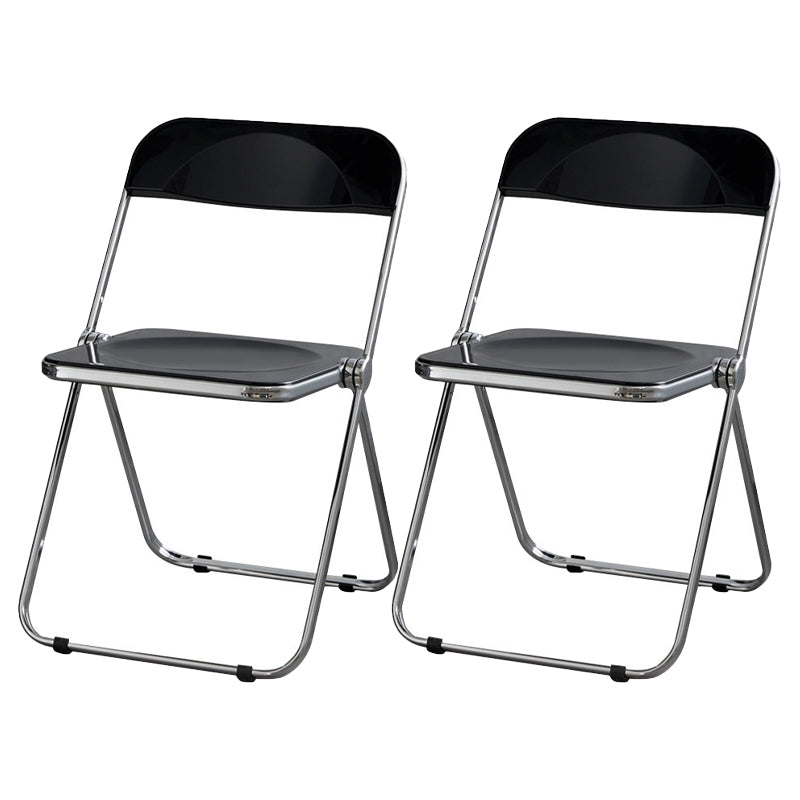 Les chaises latérales en plastique pliantes de conception industrielle ouvrent la chaise latérale de salle à manger arrière