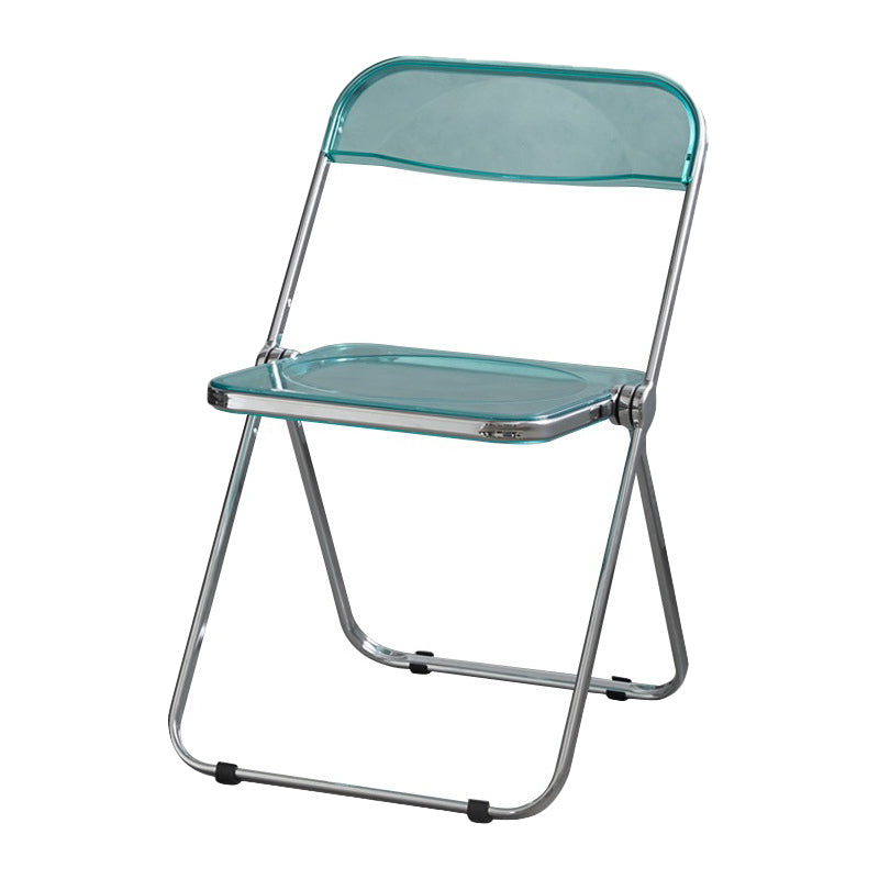 Les chaises latérales en plastique pliantes de conception industrielle ouvrent la chaise latérale de salle à manger arrière