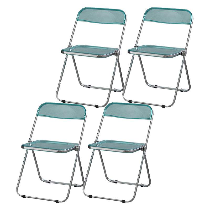 Les chaises latérales en plastique pliantes de conception industrielle ouvrent la chaise latérale de salle à manger arrière