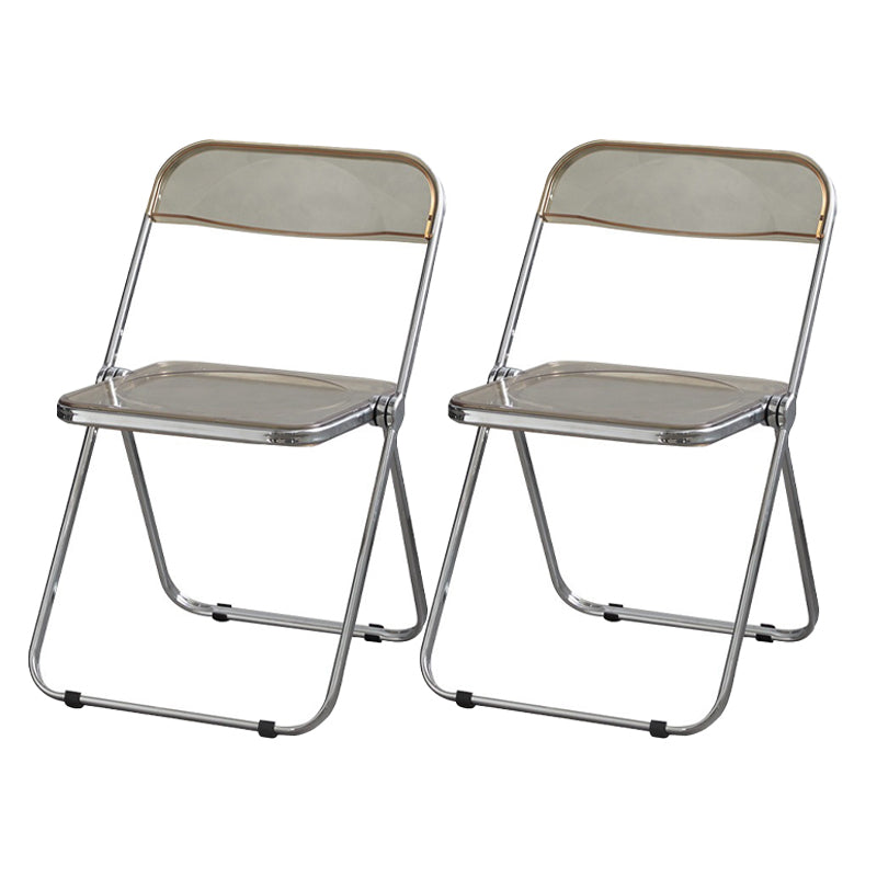 Les chaises latérales en plastique pliantes de conception industrielle ouvrent la chaise latérale de salle à manger arrière