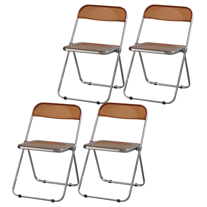 Les chaises latérales en plastique pliantes de conception industrielle ouvrent la chaise latérale de salle à manger arrière