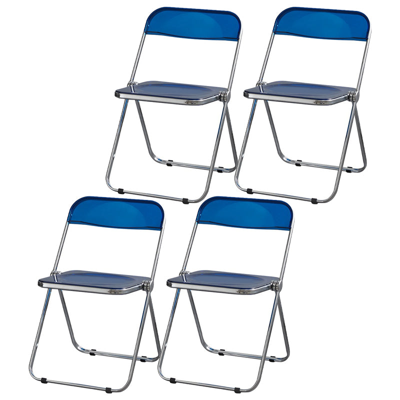 Les chaises latérales en plastique pliantes de conception industrielle ouvrent la chaise latérale de salle à manger arrière