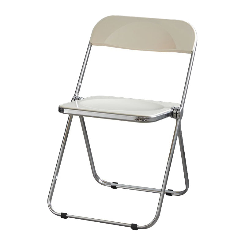 Les chaises latérales en plastique pliantes de conception industrielle ouvrent la chaise latérale de salle à manger arrière