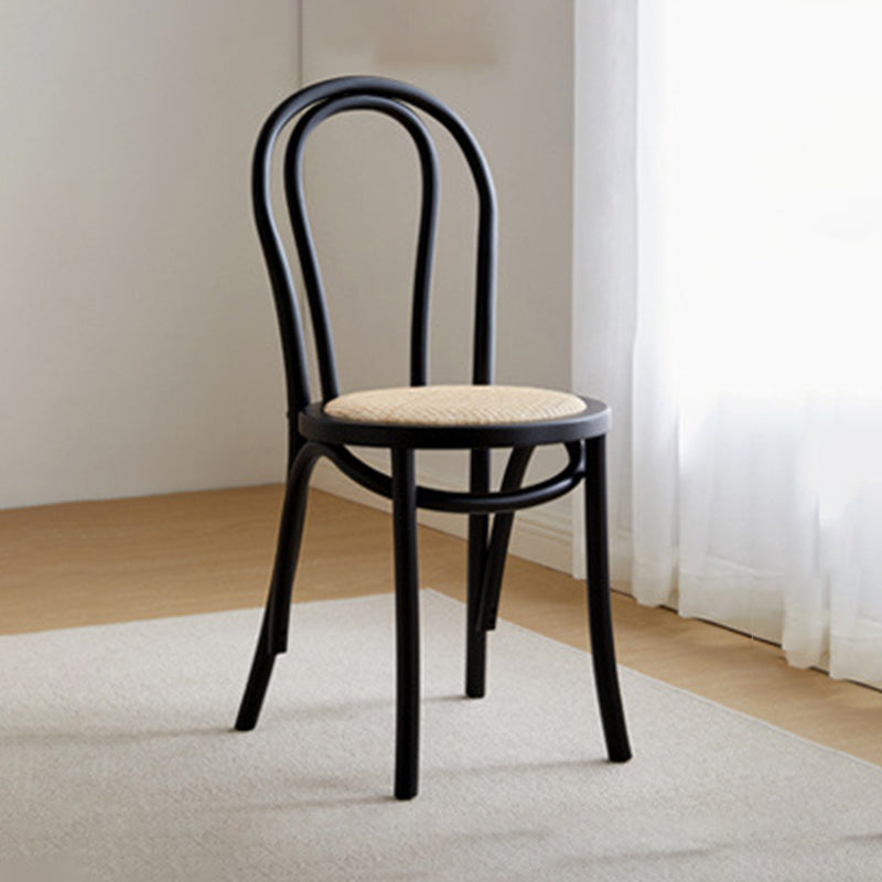 Chaise de salle à manger en bois moderne, sans accoudoirs, à dossier ouvert, pour usage domestique
