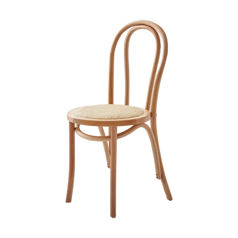 Chaise de salle à manger en bois moderne, sans accoudoirs, à dossier ouvert, pour usage domestique