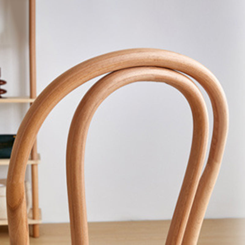 Chaise de salle à manger en bois moderne, sans accoudoirs, à dossier ouvert, pour usage domestique