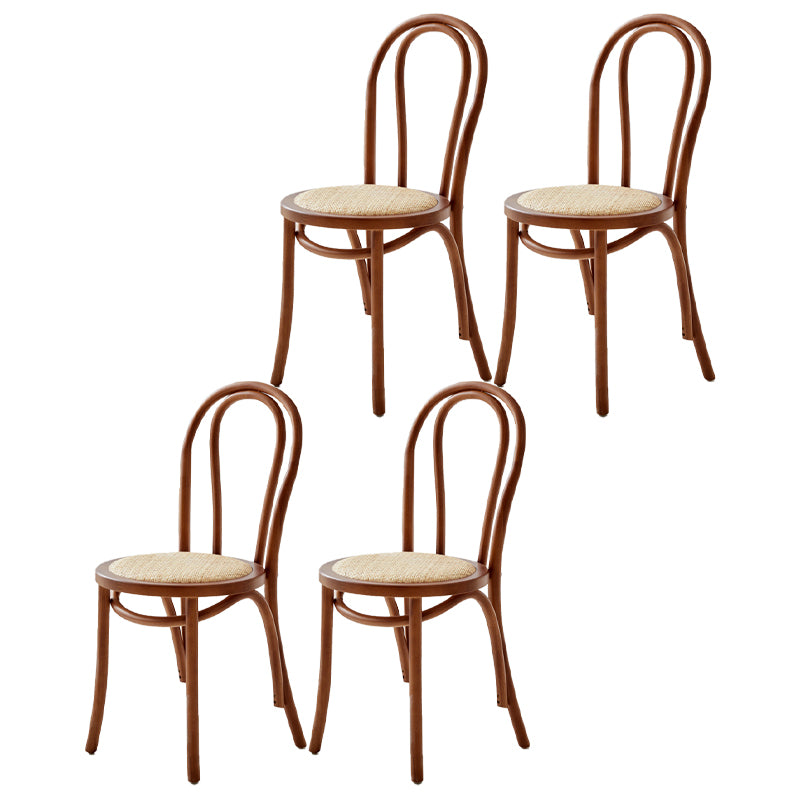 Chaise de salle à manger en bois moderne, sans accoudoirs, à dossier ouvert, pour usage domestique