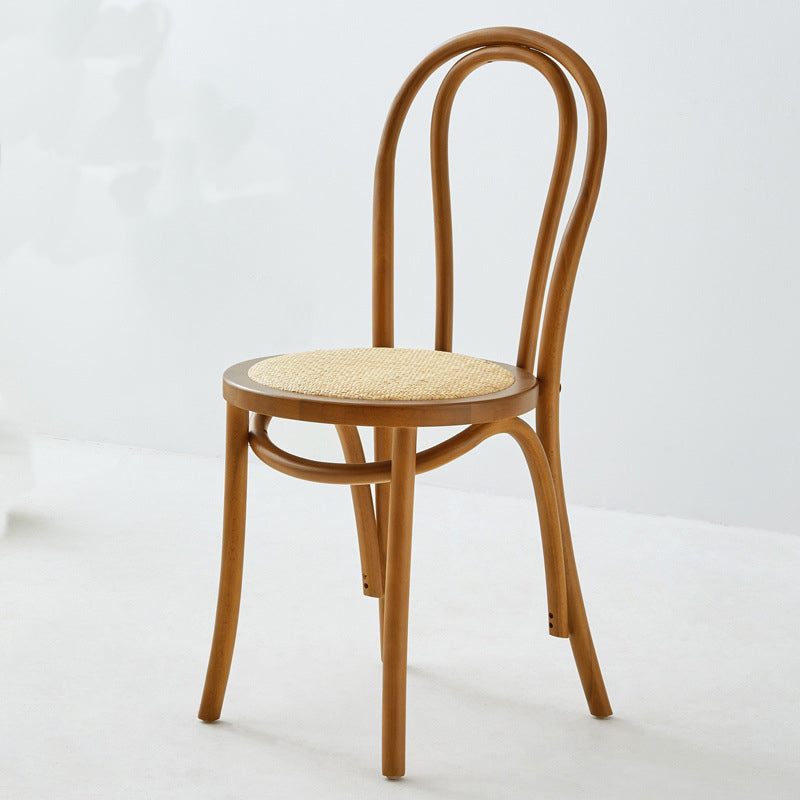 Chaise de salle à manger en bois moderne, sans accoudoirs, à dossier ouvert, pour usage domestique