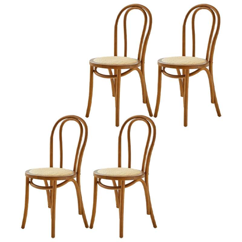 Chaise de salle à manger en bois moderne, sans accoudoirs, à dossier ouvert, pour usage domestique