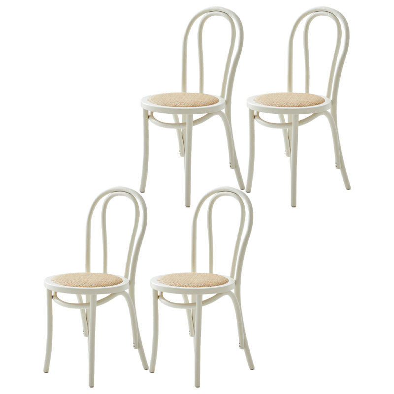 Chaise de salle à manger en bois moderne, sans accoudoirs, à dossier ouvert, pour usage domestique