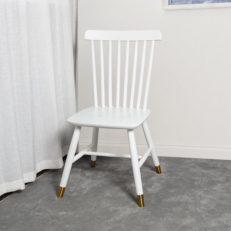 Silla auxiliar de madera contemporánea para restaurante Silla de comedor con respaldo Windsor
