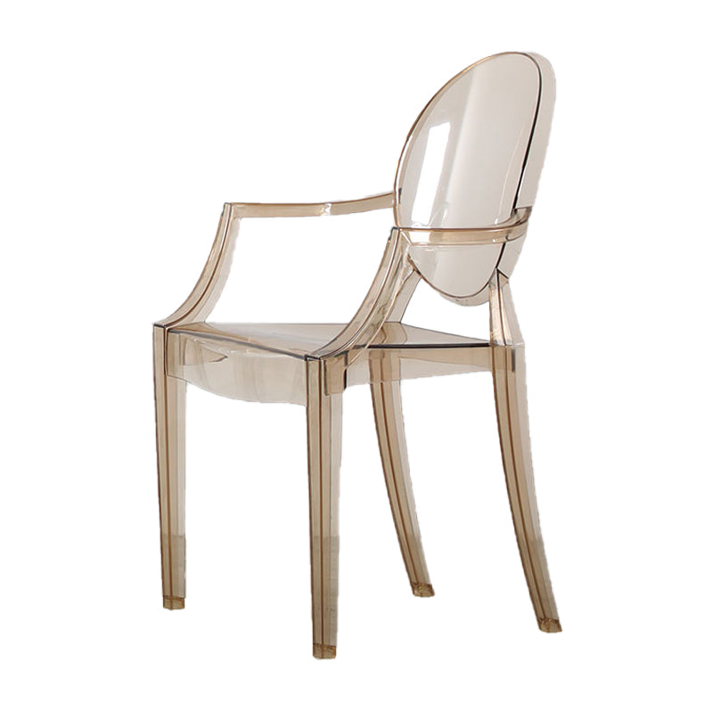 Chaise de salle à manger en plastique de style nordique, fauteuil de salle à manger empilable pour usage au restaurant
