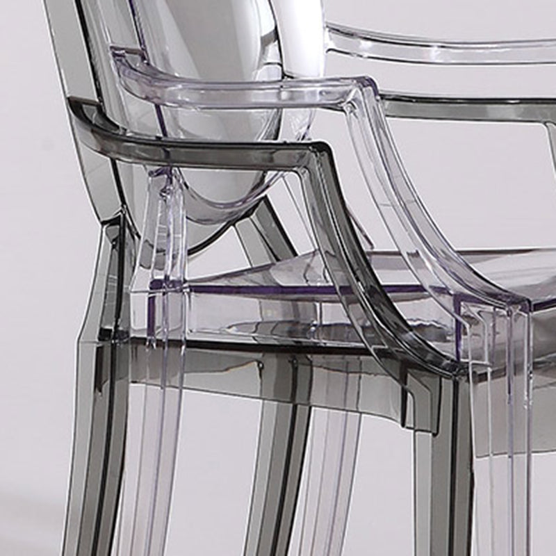 Silla de comedor de plástico de estilo nórdico, sillón de comedor apilable para uso en restaurantes