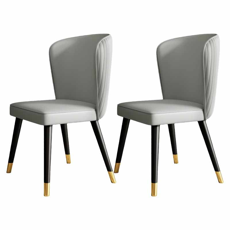Chaise d'intérieur scandinave à oreilles, chaise de salle à manger rembourrée en bois