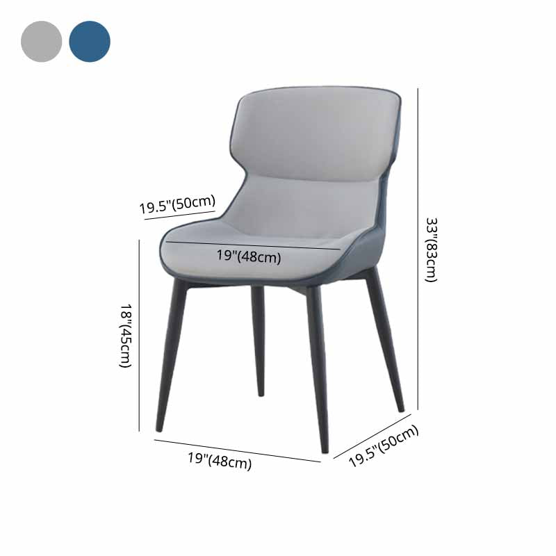 Silla de comedor de metal industrial Sillón de comedor de cuero sintético para uso en restaurantes