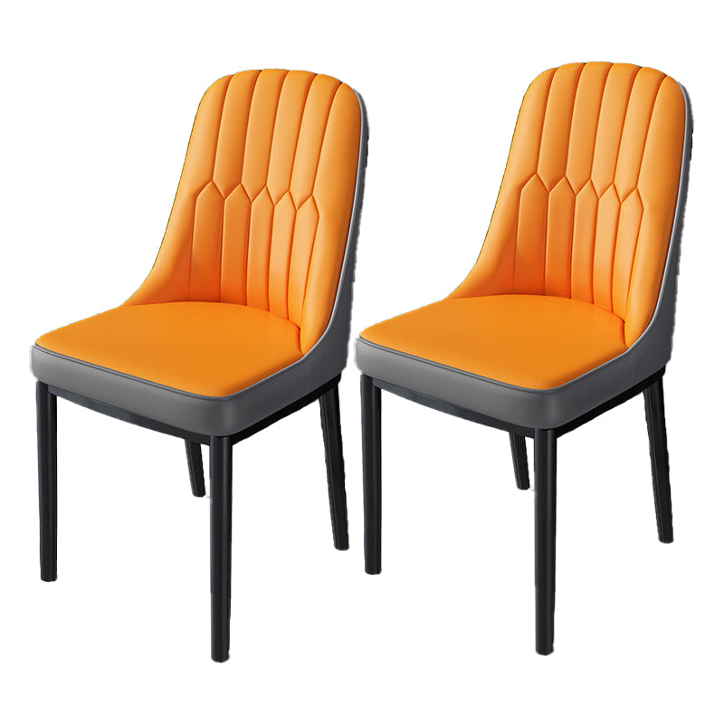 Chaise de salle à manger en métal de cuisine de Style nordique, chaises latérales sans accoudoirs Parsons