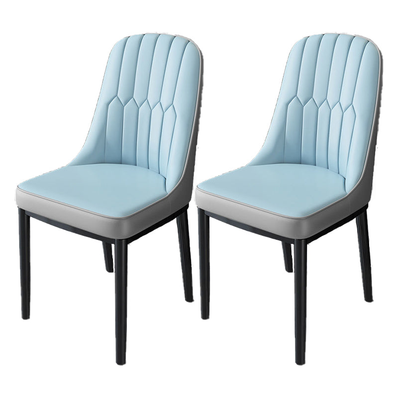 Chaise de salle à manger en métal de cuisine de Style nordique, chaises latérales sans accoudoirs Parsons