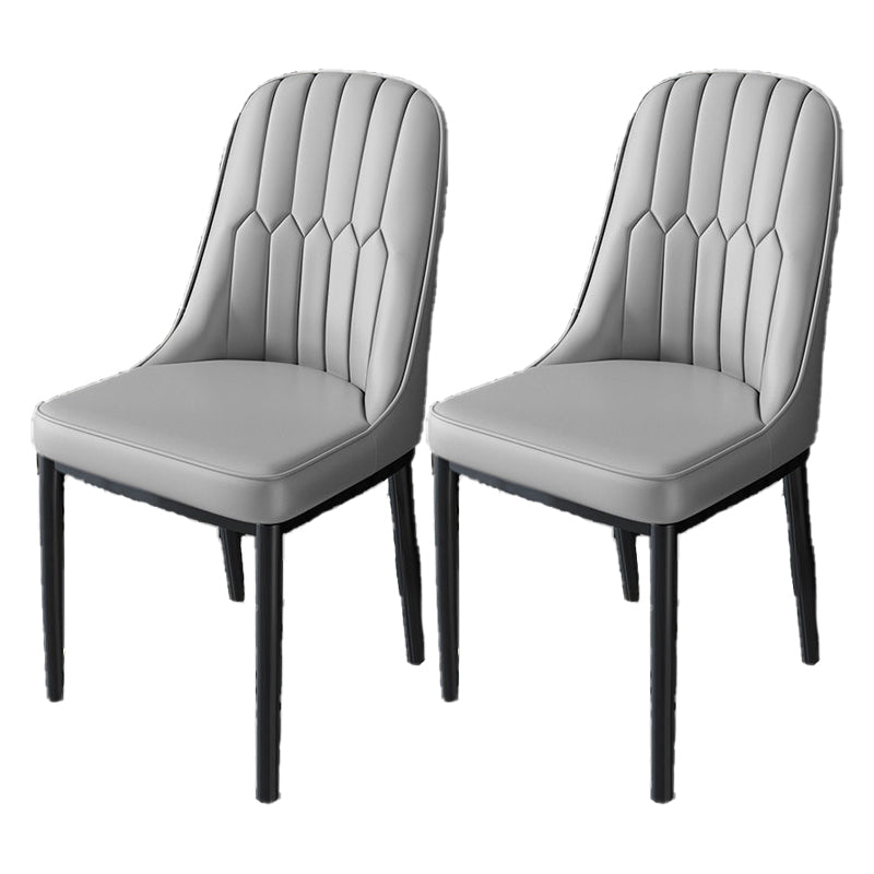 Chaise de salle à manger en métal de cuisine de Style nordique, chaises latérales sans accoudoirs Parsons